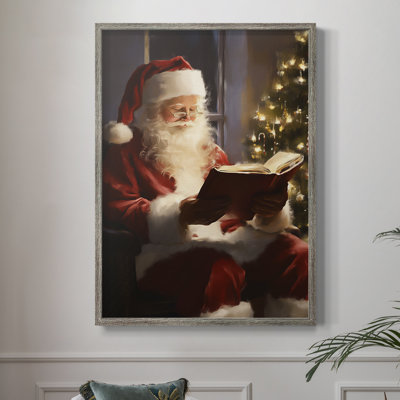 Art de Noël, série 2 - CCXLVII, reproduction encadrée - bois massif