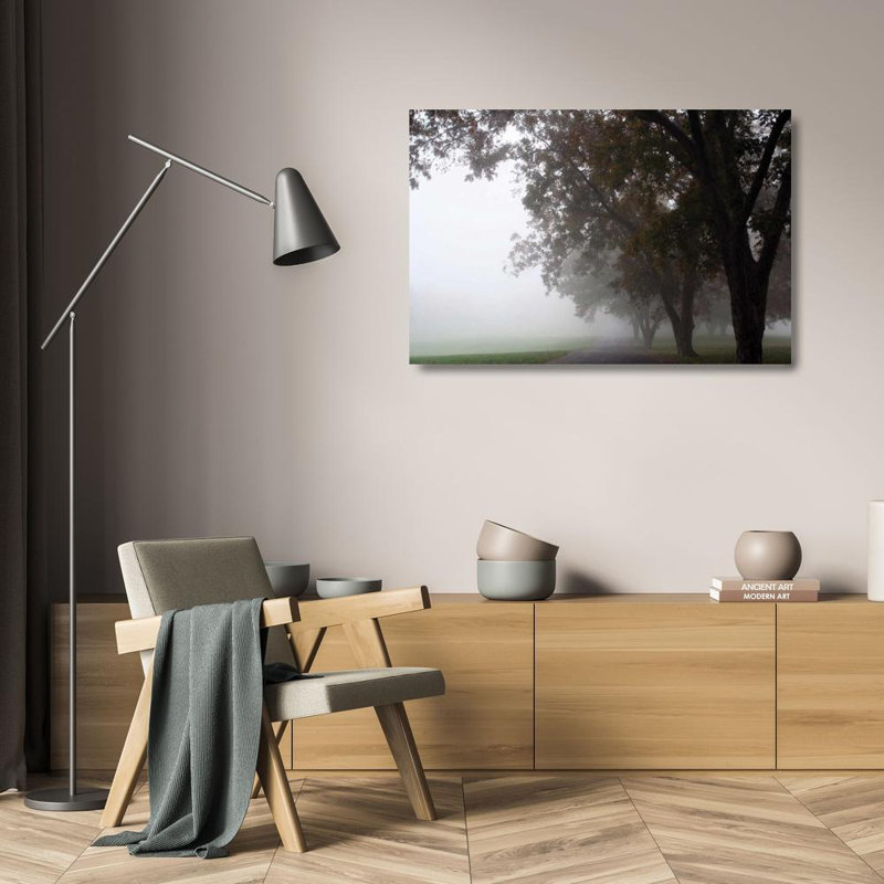 Art sur toile tendue Red Barrel Studio® Putman, Tammy Gallery: Foggy Trees III, H 17 po x l 24 po