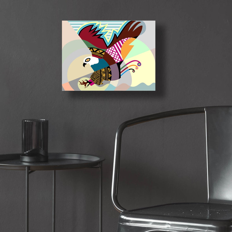 " The Eagle " by Lanre Adefioyue, 12" H x 16" W x 0.13" D