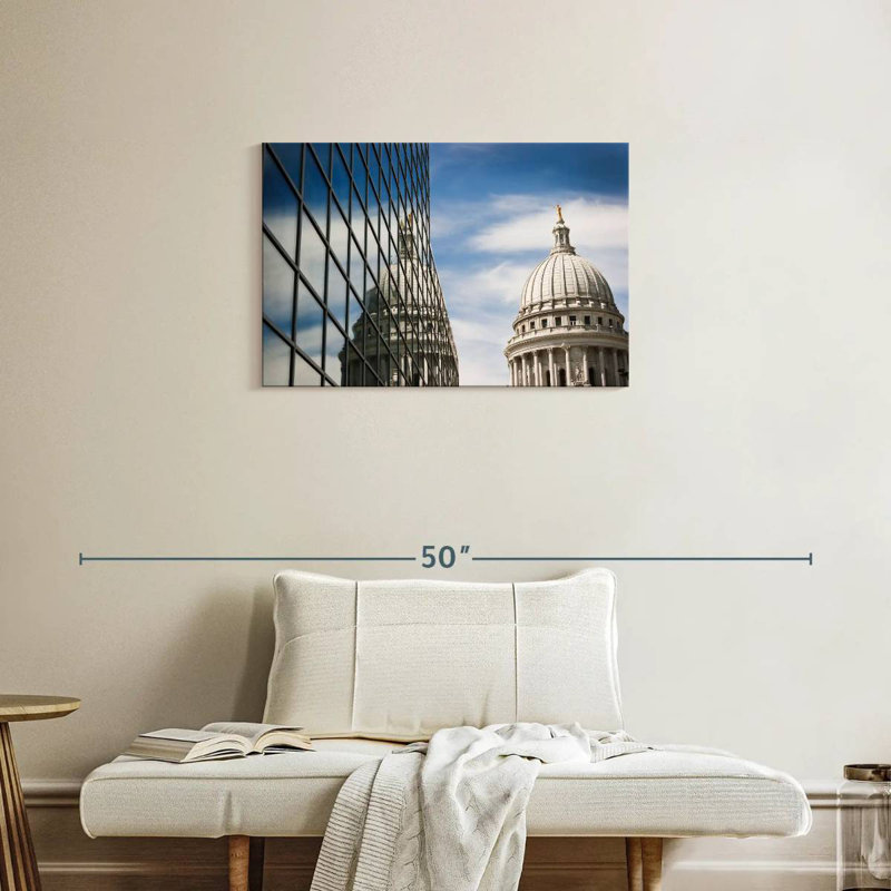 Lilie Wisconsin Capitol Dome Reflection, H 20 po x l 30 po