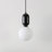 Matsu 1 - Light White/Black/Brass Single Pendant