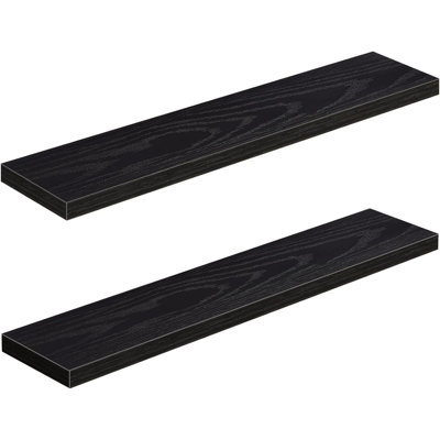 Bathroom Shelves Long Wall Shelf Large Extra Long Set Of 2, (008-120B)