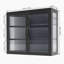Armoire murale style rétro avec tablettes détachables