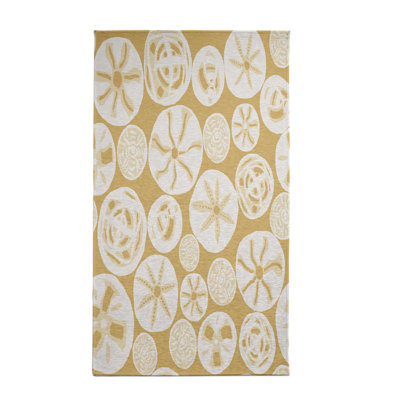 Tapis géométrique jaune / beige Alcesta