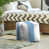 Blanc / bleu poudre