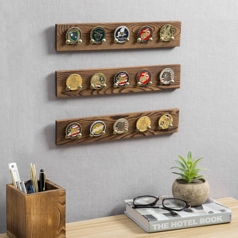 12.59'' H x 0.78'' W Wood Trophy Display Case
