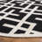 Rodgers Hand Woven Flat Weave Wool/Cotton Geometric Rug in Black/Ivory-1634926091