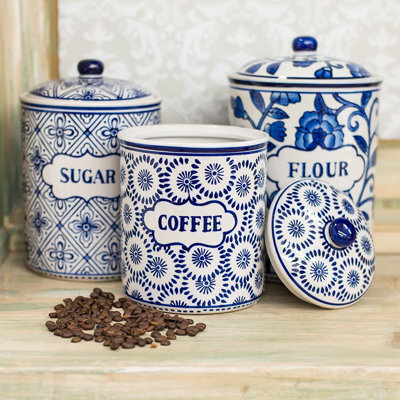 Ensemble 3 pièces de pots de rangement de cuisine