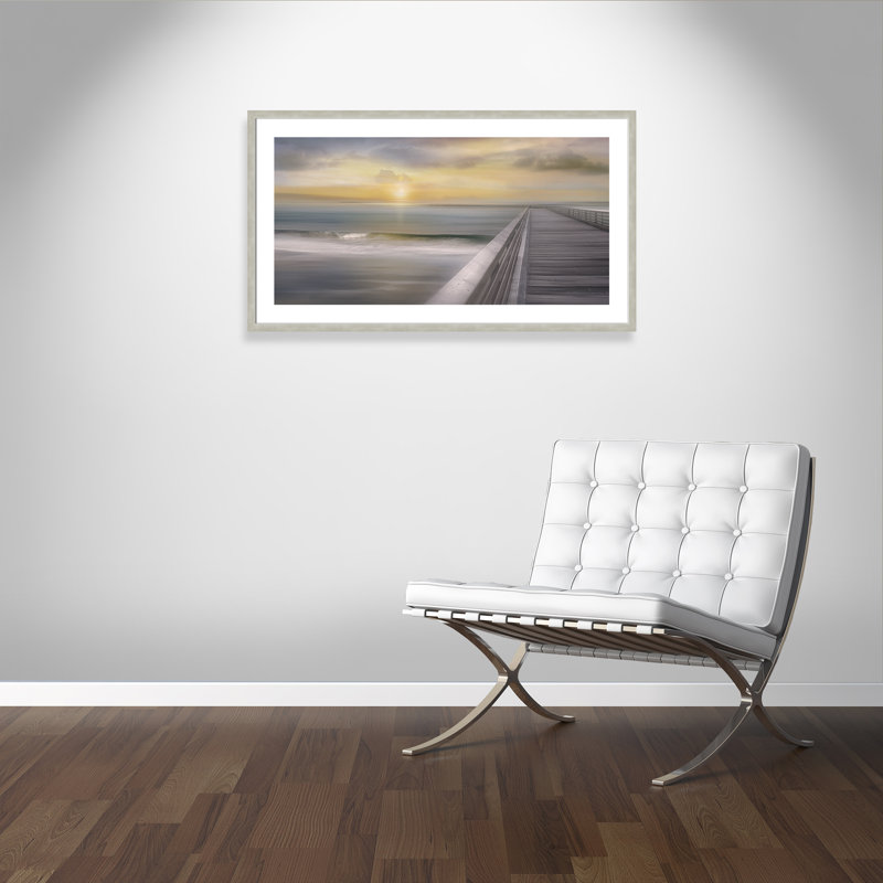«Sundown», reproduction d'impression encadrée, Argent chaleureux