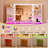 Camyla Makeup Vanity Table with LED Lighted Mirror, Power Outlet,7 Drawers,4 Shelves,5 Jewelry Hooks