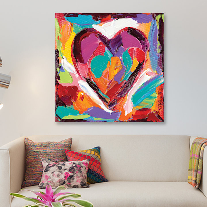 « color expressions iv », reproduction d’impression sur toile tendue, H 12 po x l 12 po x P 1,5 po
