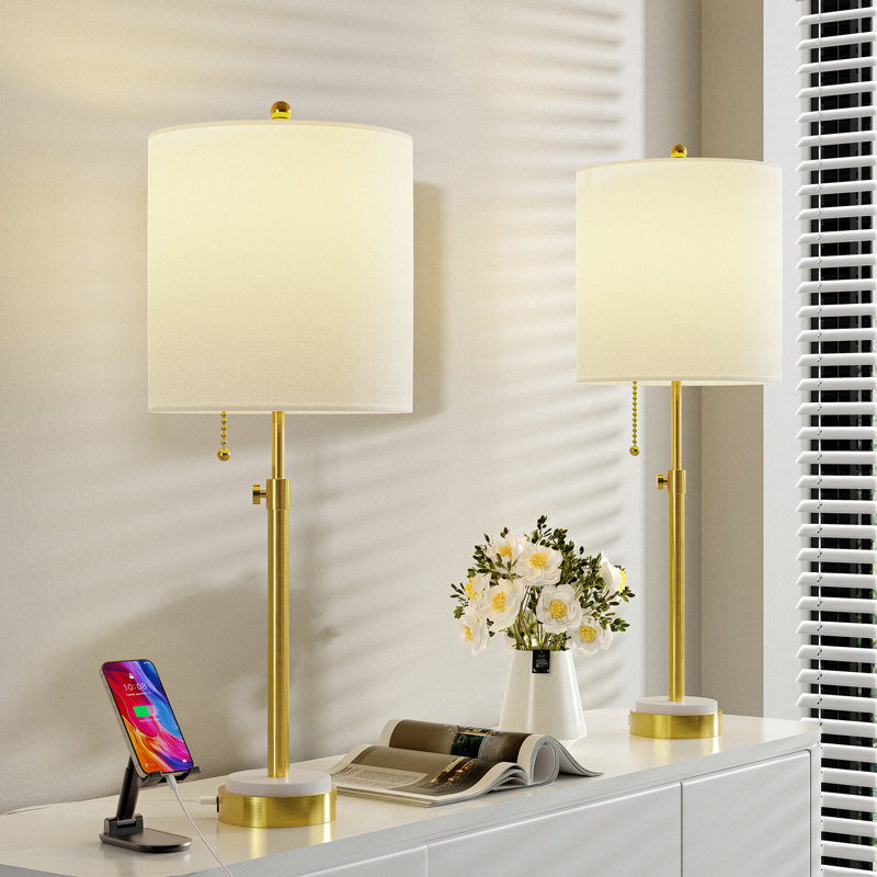 Leandra Adjustable USB Table Lamp