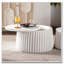 Ensemble de tables de rangement rondes blanches