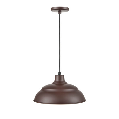 1 - Light Shaded Dome RLM LED Pendant