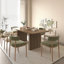 Table de salle à manger moderne pour 6 à 10 personnes, table de cuisine en bois avec double piédestal robuste, table de salle à manger en bois pour la salle à manger
