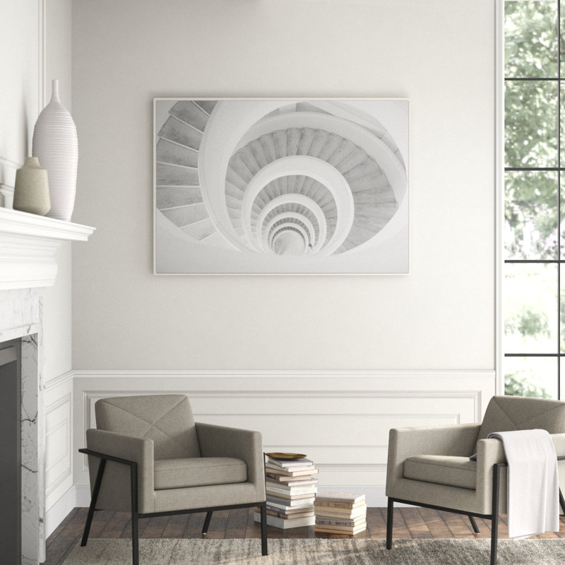 Architectural Moment 3' Framed Photographic Print on Glass