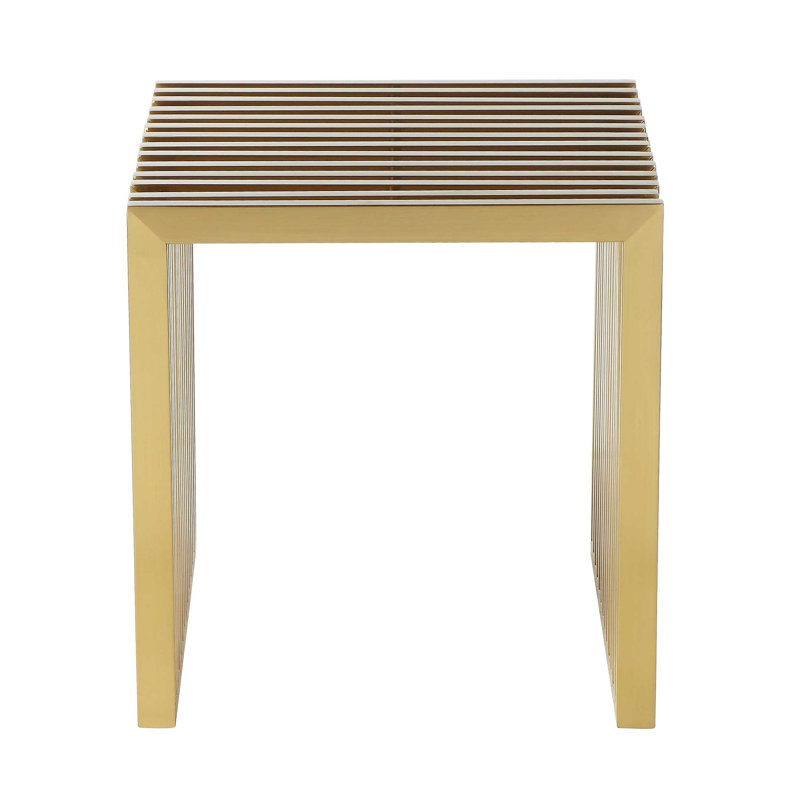 Tabouret d'appoint en métal Jules, Or