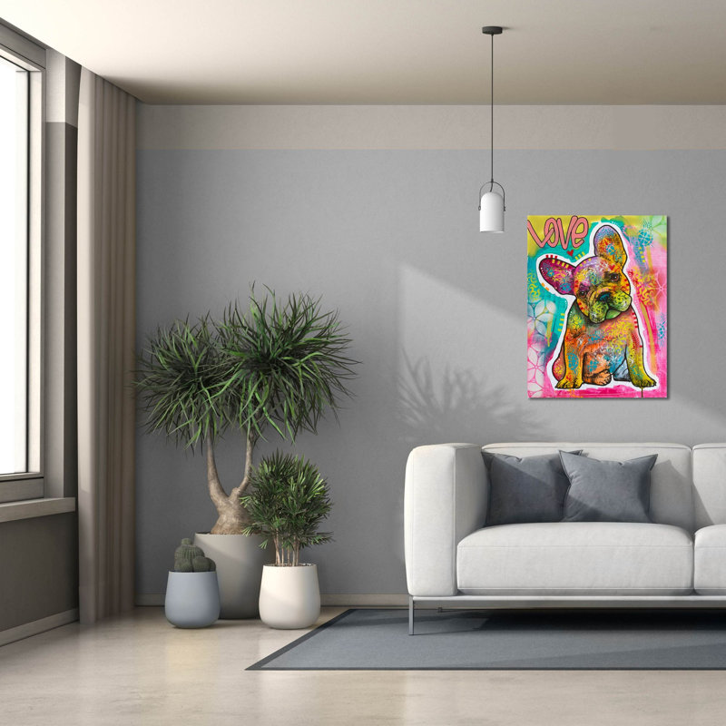 «Love Puppy - Ears» par Dean Russo, H 34 po x l 26 po x P 1,5 po