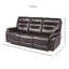 Canapé inclinable en cuir 84 po Aonghus-2115162953