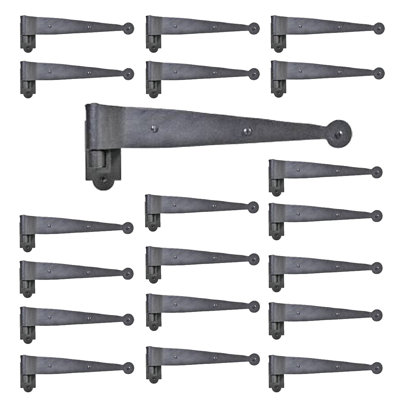 Charnière de porte simple à fixation en surface H 3,5 po x l 12 po