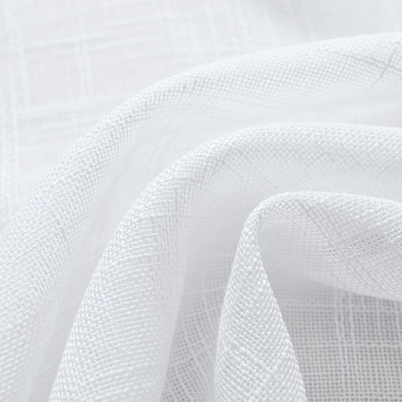 Paire de rideaux Draycott, Polyester blanc, L 52 po x L 72 po