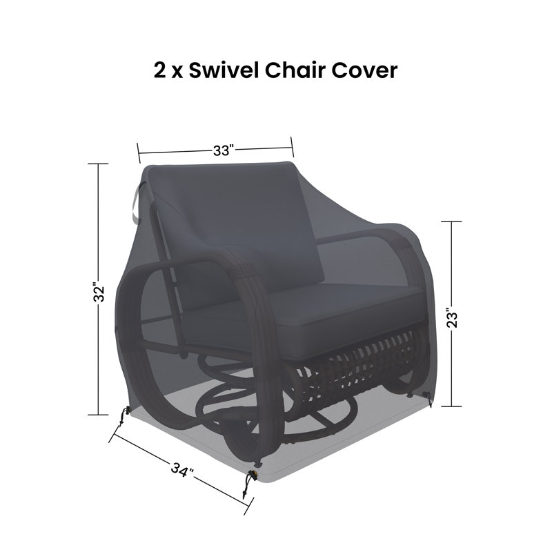 Housses en aluminium pour fauteuil club pivotant