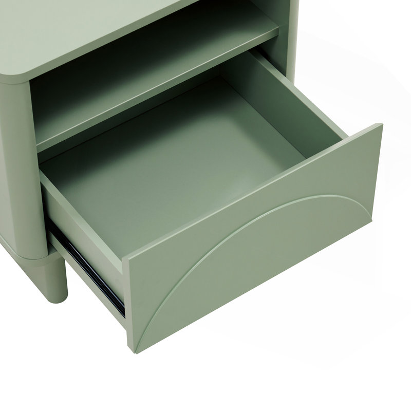 Ella 20" Nightstand in Sage Green (1-Drawer), Sage Green