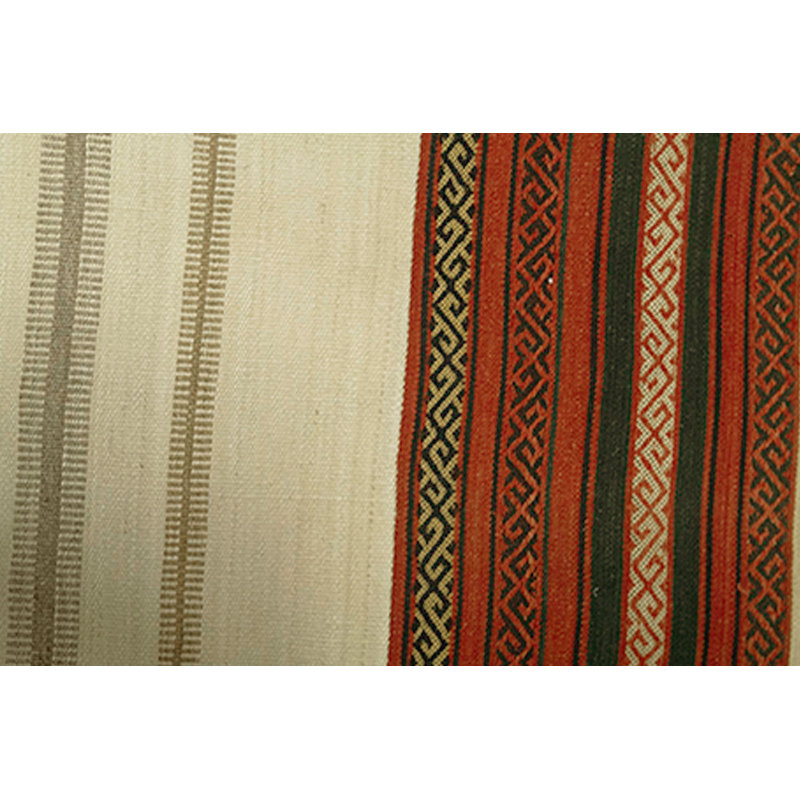 Afghan Hand Woven Wool Striped Area Rug