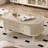 Vintage cream style all solid wood end table-105628845