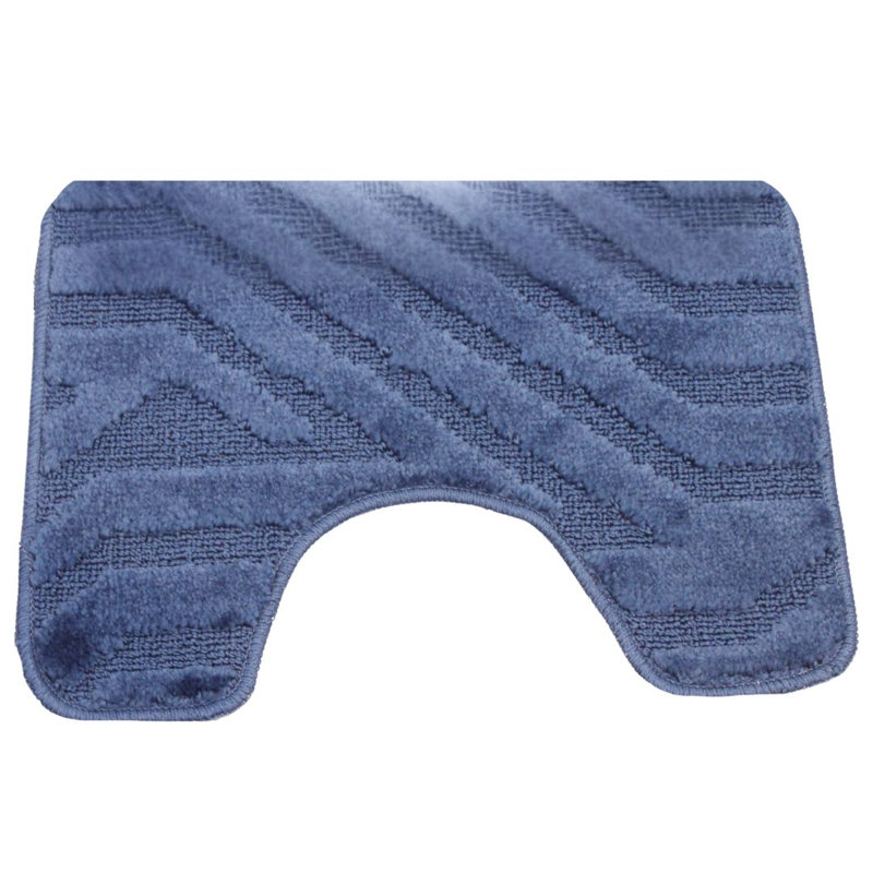 Polypropylene Plastic Bath Mat, Navy