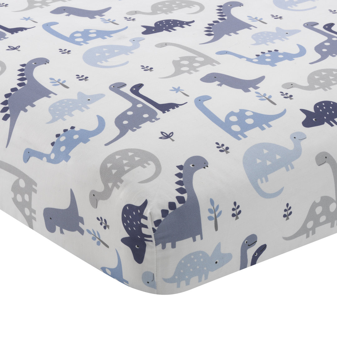 Roar Animals Cotton Blend - Piece Standard Crib Fitted Sheet Bedtime Originals