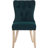 18.9'' Seat Height Mid Century Modern Dining Chairs With Solid Wood Legs, Upholstered Armless Dining Room Chair Side Chair For Kitchen Bedroom Reading Nook, Green Suede Velvet-1698421651-1697868380