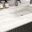 31 Inch White Sintered Stone Vanity Top - Bathroom With Rectangular Sink, 4" Backsplash, Pre-drilled Faucet Holes High-performance & Attractive 31" To Heat Water