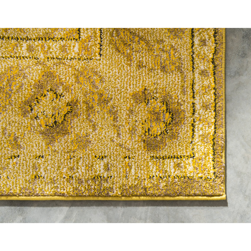 Eddins Washable Oriental Indoor Rug, Rectangle 10'6" x 16'5"