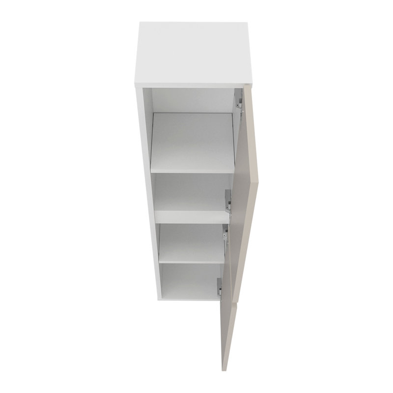 Burgaw Bathroom Cabinet, 2 Doors, 4 Shelves