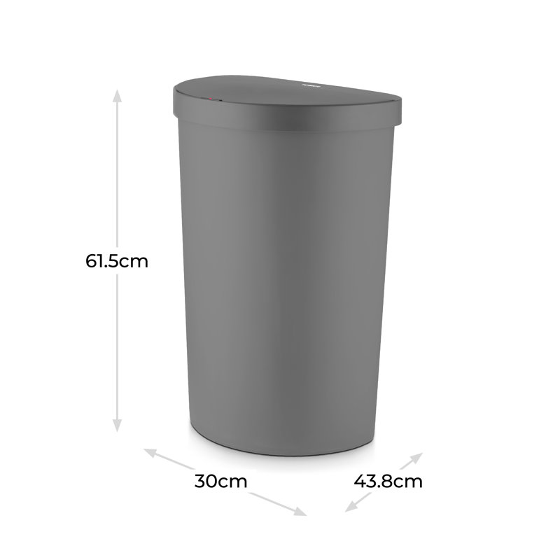 50 Litre Motion Sensor Recycling Bin, Grey