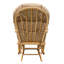 Fauteuil d'appoint oscillant en microfibre avec repose-pieds Benton