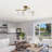 4-Light Glass Bubble Semi Flush Mount