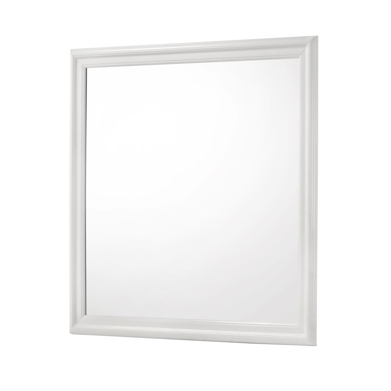 Miroir de chambre Amalia (miroir seulement), Blanc
