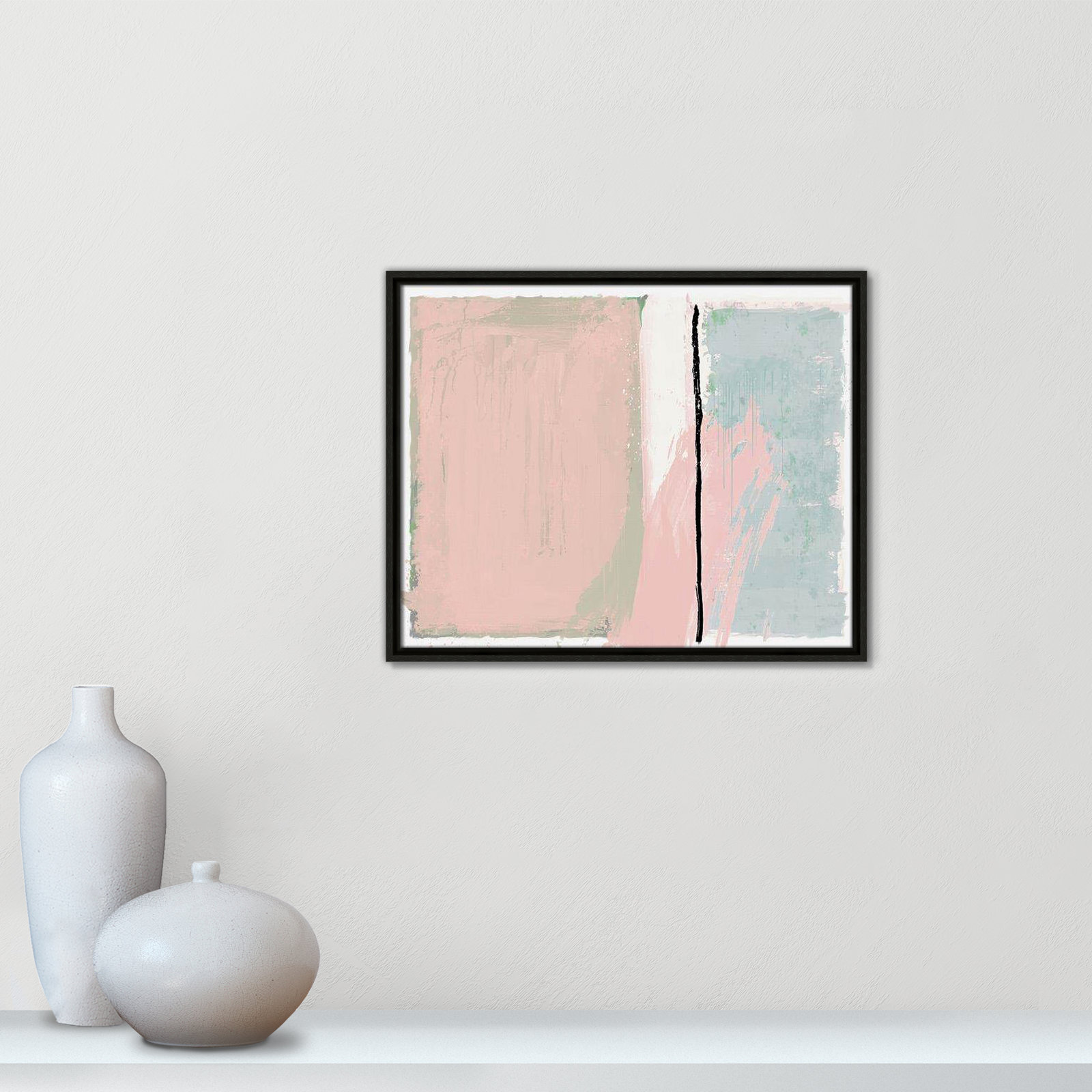 Pastel Opulance Print, 17.5" H x 21.5" W x 2" D, Espresso Floater Framed, No Mat