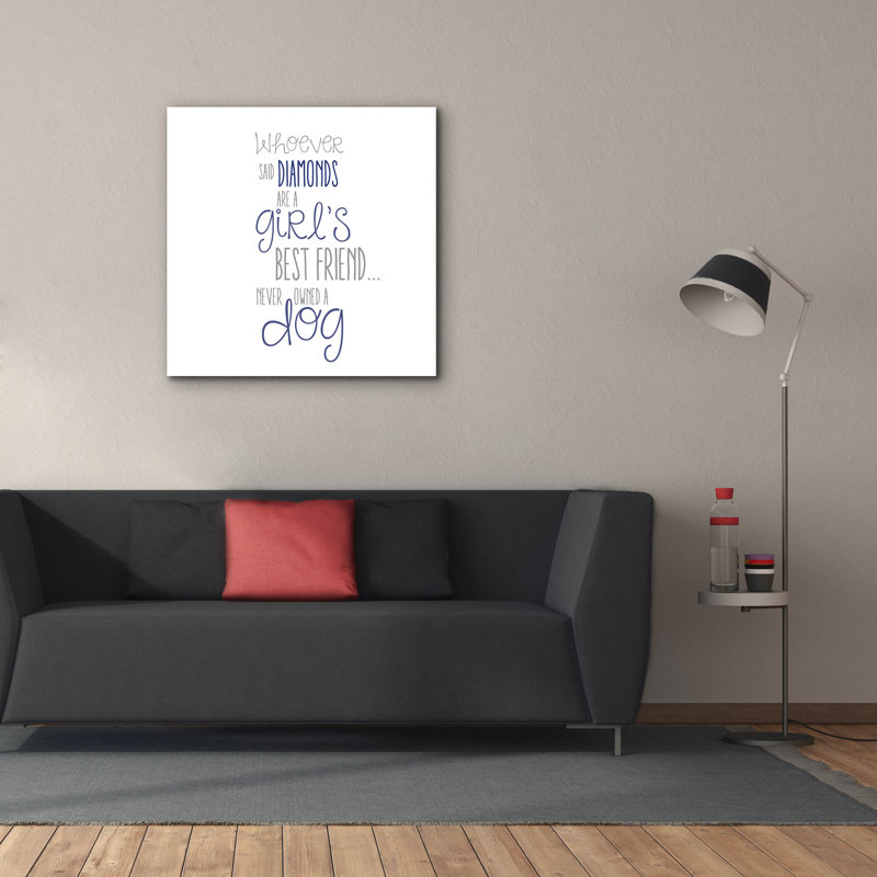  «Best Friend» par Erin Clark, art mural sur toile, 12 po x 12 po, H 37 po x l 37 po x P 1,5 po