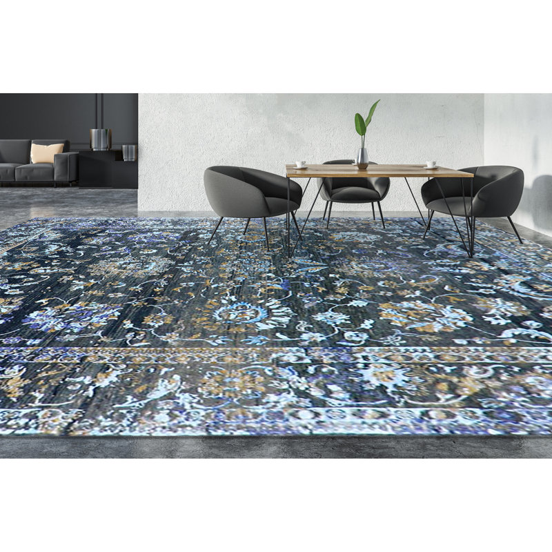 Floral Area Rug, Rectangle 8' x 10'
