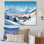 Décoration murale alpine solitude Winter Glow IV - montagnes d'hiver