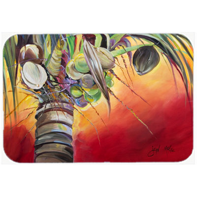 Caroline's Treasures Sunset on the Coconut Tree Glass Cutting Board