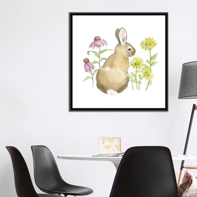 « i »-impression sur toile tendue Wildflower Bunnies