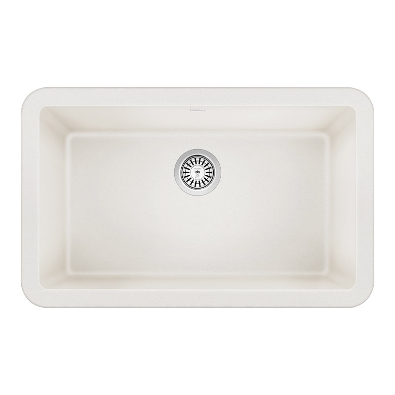 Ikon SILGRANIT 30" Single Bowl Apron-Front Farmhouse Sink - Coal Black, Coal Black