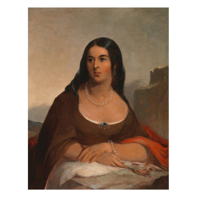 Pocahontas par Thomas Sully - Estampe numérique, H 28 po x l 22 po
