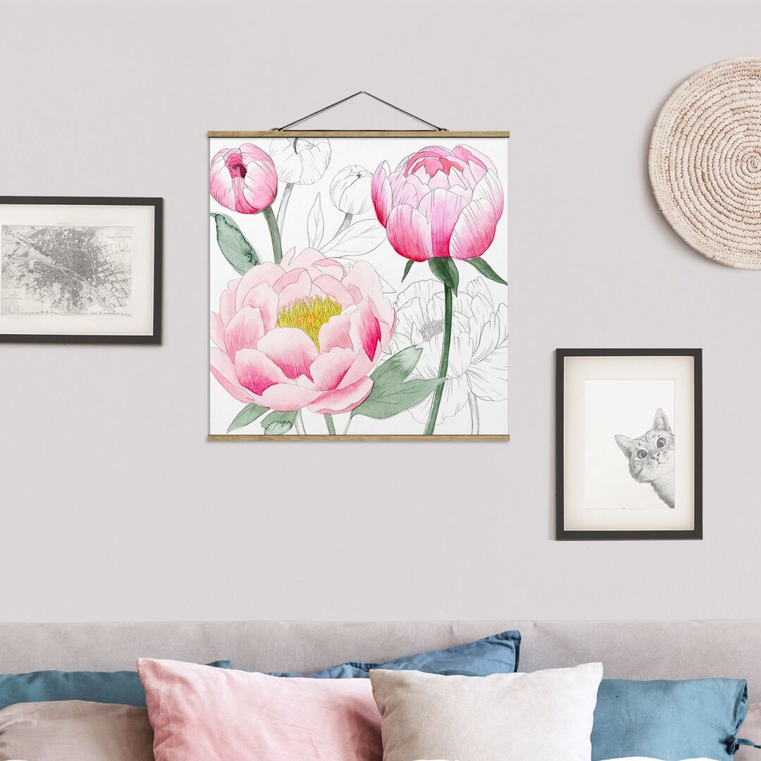 Wandbild Pink Peonies II