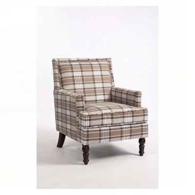 Upholstered Accent Chair, Vintage Armchair Nailhead Trim for Living Room by Gracie Oaks
