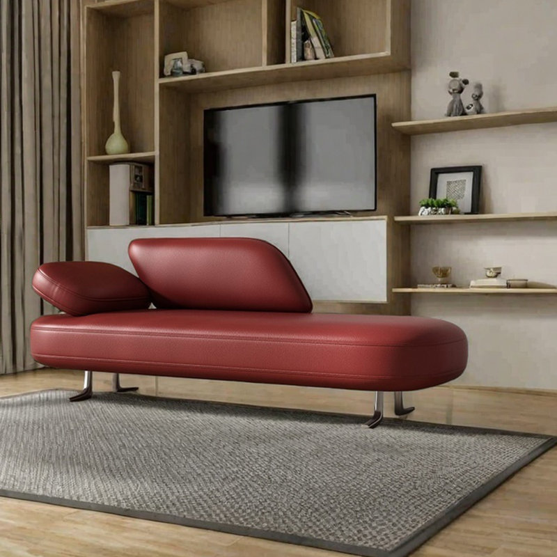 Fauteuil inclinable ergonomique à haute densité, Orienté à gauche (vu de face), Rouge vin
